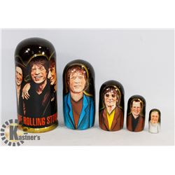 ROLLING STONES ORIGINAL RUSSIAN NESTING DOLLS