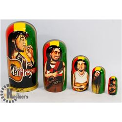 BOB MARLEY ORIGINAL RUSSIAN NESTING DOLLS