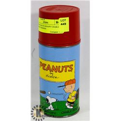 1960'S PEANUTS SNOOPY CHARLIE BROWN THERMOS