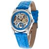 Image 1 : YVES CAMANI BLUE AUTOMATIC SKELETAL WATCH.MSRP$299