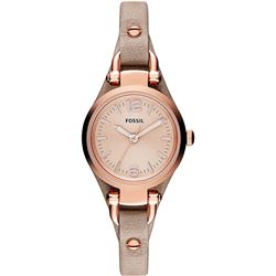 NEW ROSE GOLD GEORGIA LEATHER BAND WATCH