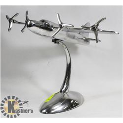 TALL ALUMINUM 1950'S AIRPLANE DESKTOP