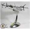 Image 1 : TALL ALUMINUM 1950'S AIRPLANE DESKTOP