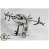 Image 1 : ALUMINUM 1950'S AIRPLANE DESKTOP