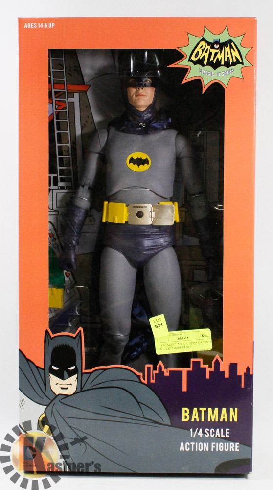 1:4 SCALE CLASSIC BATMAN ACTION FIGURE (ADAM WEST)
