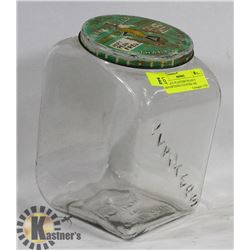 ANTIQUE PLANTERS PEANUT ADVERTISING COUNTER JAR
