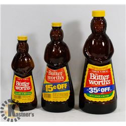 LOT OF THREE BUTTERWORTHS BOTTLES