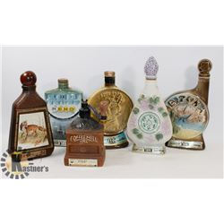 LOT OF ASSORTED COLLECTIBLE EMPTY ALCOHOL BOTTLES