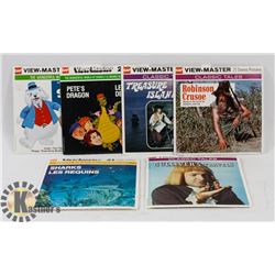 6 X VIEW MASTER SETS, 18 REELS 1960'S UP