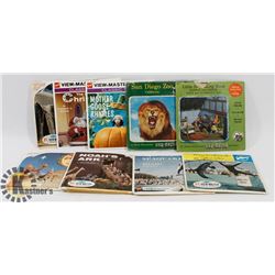 10 X VIEW MASTER SETS, 30 REELS 1950'S UP