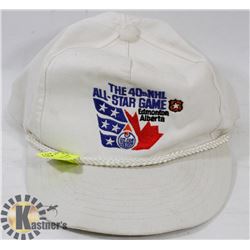 RARE 1989 NHL ALL STAR GAME HAT OILERS HOSTED
