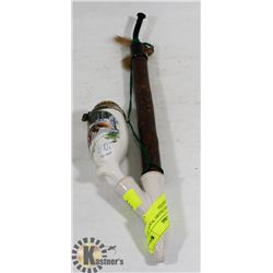 CERAMIC WOOD PIPE HAND PAINTED