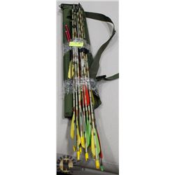 GREEN CANVAS ARCHERS QUIVER WITH