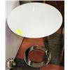 Image 1 : SHOWHOME GLASS & METAL ACCENT TABLE, 18 DIAMETER