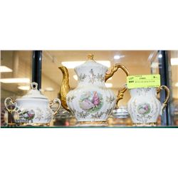 TEAPOT WITH CREAM & SUGAR