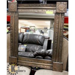DECORATIVE WALL-MOUNT METAL MIRROR
