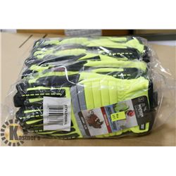 PACK OF 6 WATSON SZ LARGE RIDGEBACK GLOVES