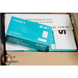 CASE OF VFORCE3 CLEAR VINYL DISPOSABLE GLOVES