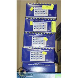LOT OF 5 BOXES OF SAFETY GLASSES