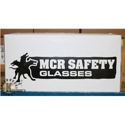 MCR SAFETY GLASSES 12 PER BOX  NTI-FOG LENS