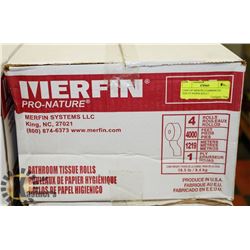 CASE OF MERFIN COMMERCIAL TOILET PAPER ROLLS