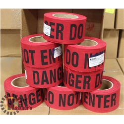 CASE WITH 8 ROLLS OF FABRIC DO NOT ENTER