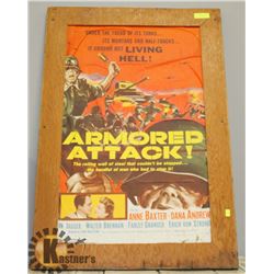 VINTAGE WW2 ERA ARMOURED ATTACK MOVIE POSTER