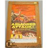 Image 1 : VINTAGE WW2 ERA ARMOURED ATTACK MOVIE POSTER