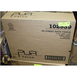 PUR-VALUE JR JUMBO BATH TISSUE 2 PLY, 8 ROLLS AT