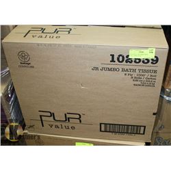 PUR-VALUE JR JUMBO BATH TISSUE 2 PLY, 8 ROLLS AT
