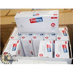 CASE WITH 10 BOXES OF DISTECH SIZE XL VINYL