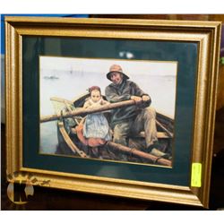 GOLD TONE FRAMED PICTURE
