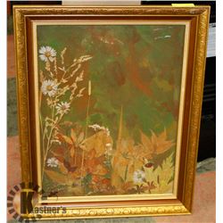 VINTAGE GOLD TONED FRAMED PICTURE