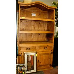 PINE VINTAGE STYLE CABINET WITH IRON HANDLES