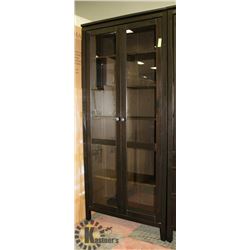 DARK WOOD MODERN CABINET ON CHOICE 35 X 14 X 79"