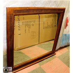 MIRROR IN WOOD FRAME - 43 X 38