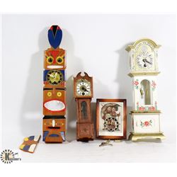 FLAT OF  MINIATURE WINDING CLOCKS, MADE IN GERMANY