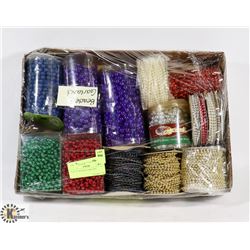 FLAT OF BEADED GARLAND