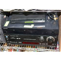 ELECTRONICS LOT: PANASONIC RECEIVER, SAMSUNG