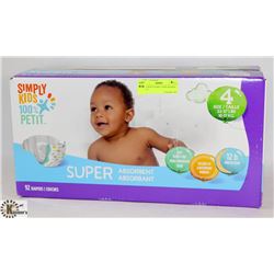 NEW BOX 92 SIMPLY KIDS DIAPERS SIZE 4