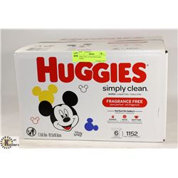 NEW CASE 1152 HUGGIES BABY WIPES