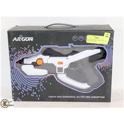 BLACK AND GREY AR GUN FOR USE WITH PHONE APP