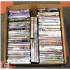 Image 1 : LARGE BOX W/OVER 70 DVD MOVIES -