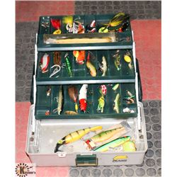PLANO TACKLE SYSTEMS TACKLE BOX FULL OF
