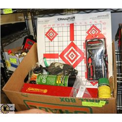BOX OF GUN CLEANING KITS AND SUPPLIES INC.
