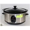 Image 1 : HOMEMAX STAINLESS CROCK POT WITH MULTIPLE SETTINGS
