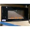 Image 2 : PARAMOUNT BLACK BARCELONA EF-WM303 CURVED WALL MOUNT ELECTRIC FIRE PLACE