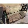 Image 2 : SOLID WOOD ANTIQUE ARMY HARDWARE STORAGE BOX