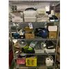 Image 1 : 5 TIER MOBILE METRO RACK WITH ASSORTED PANS, PRODUCT & GLASSWARE ( RACK INCLUDED )