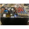 Image 1 : LARGE LOT OF SPICES, CONDIMENTS & OILS (BLACK BIN NOT INCLUDED)